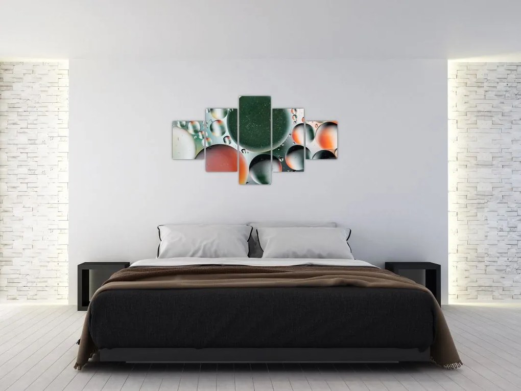Obraz abstrakcji - bąbelki (125x70 cm)
