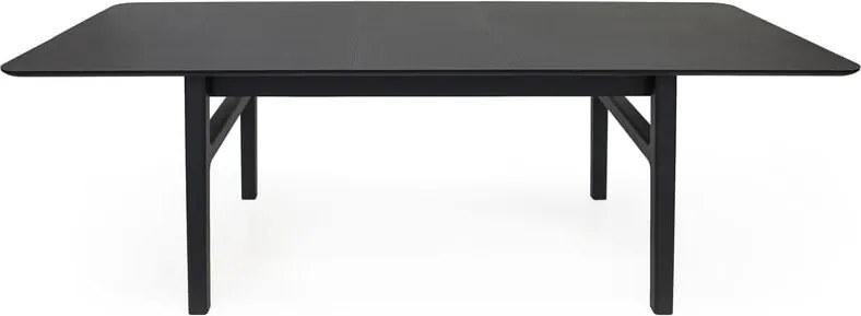 Rozkładany stół z dodatkowym blatem w dekorze dębu 90x180 cm Curved – Woodman