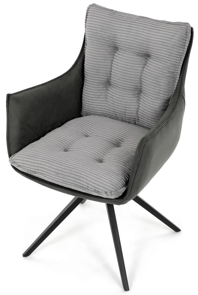 Zestaw krzeseł obiadowych z mechanizmem powrotnymDCH-D1345 GREY2, 2 szt.