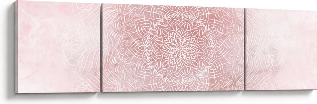 Obraz - Różowa mandala (170x50 cm)