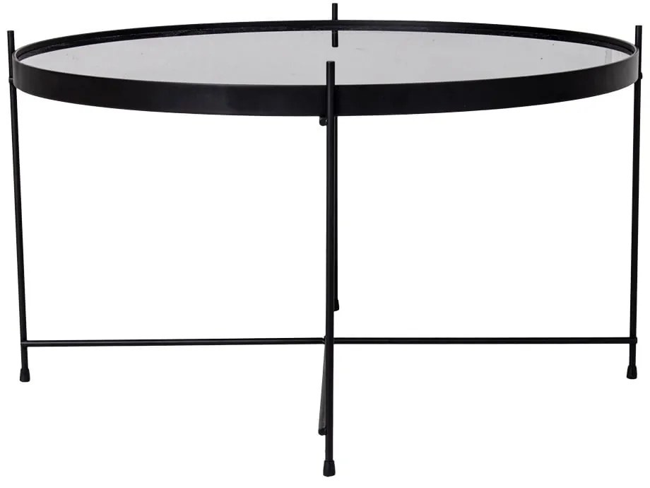 Czarny okrągły stolik ø 70 cm Venezia – House Nordic