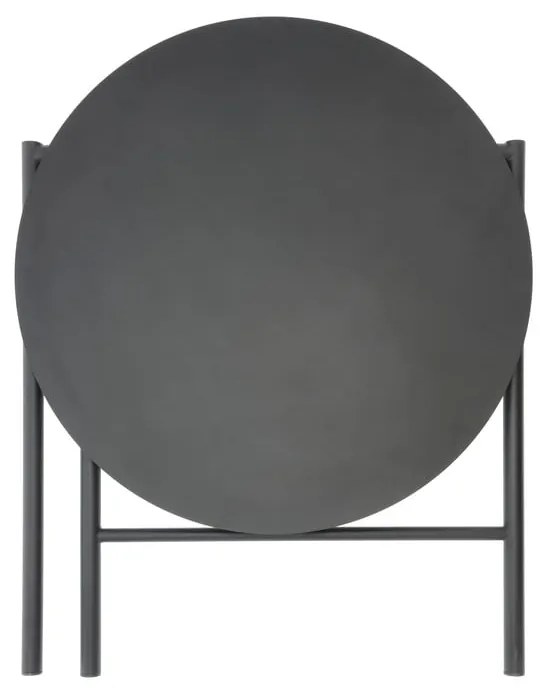 Czarny metalowy okrągły stół ø 70 cm Disc – Zone