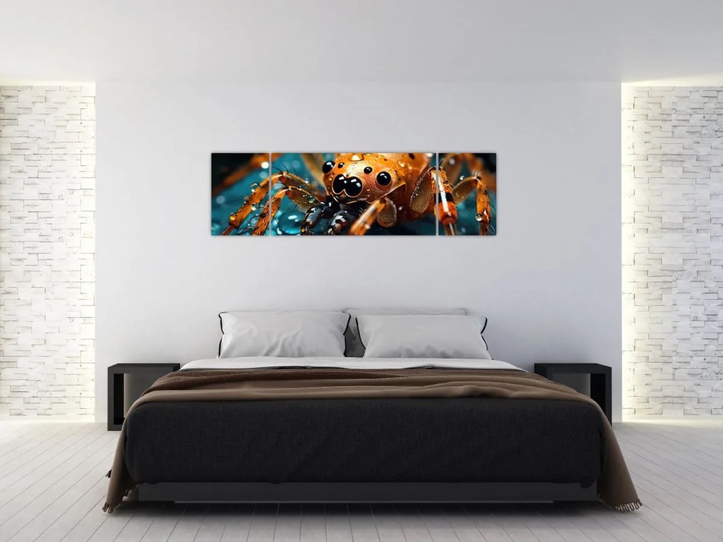 Obraz - Szczegół pająka (170x50 cm)