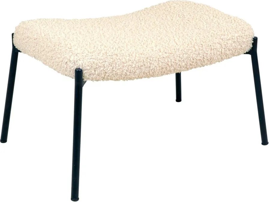 Kremowy podnóżek z imitacji futra Glasgow – House Nordic