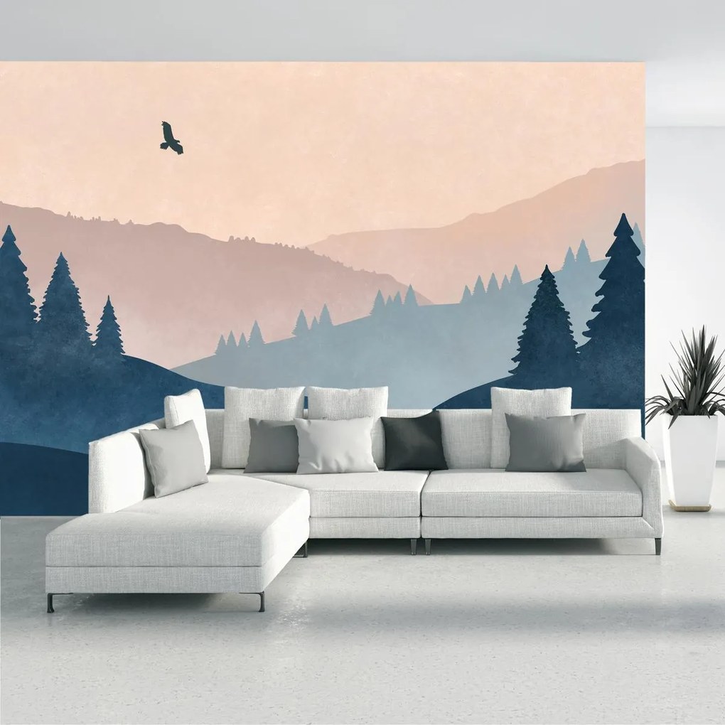 Fototapeta - Lasy górskie (196x136 cm)