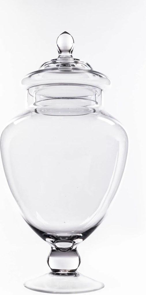 Słoik na cukierki, słój, szklany pojemnik z pokrywką, 30 cm