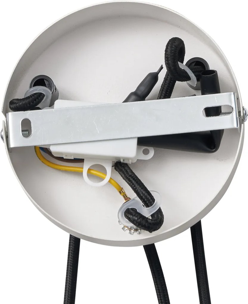 Lampa wisząca Japandi beżowa 50 cm 3-punktowa - Plu