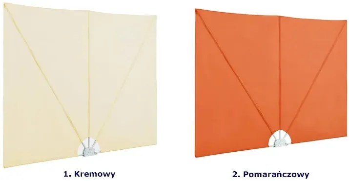 Pomarańczowy parawan ogrodowy D6-H18