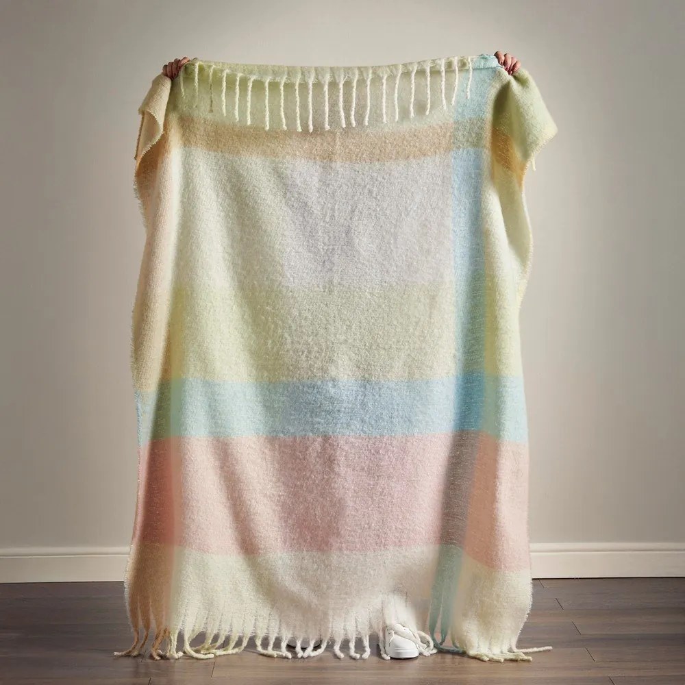 Koc 130x170 cm Faux Mohair Check – Catherine Lansfield