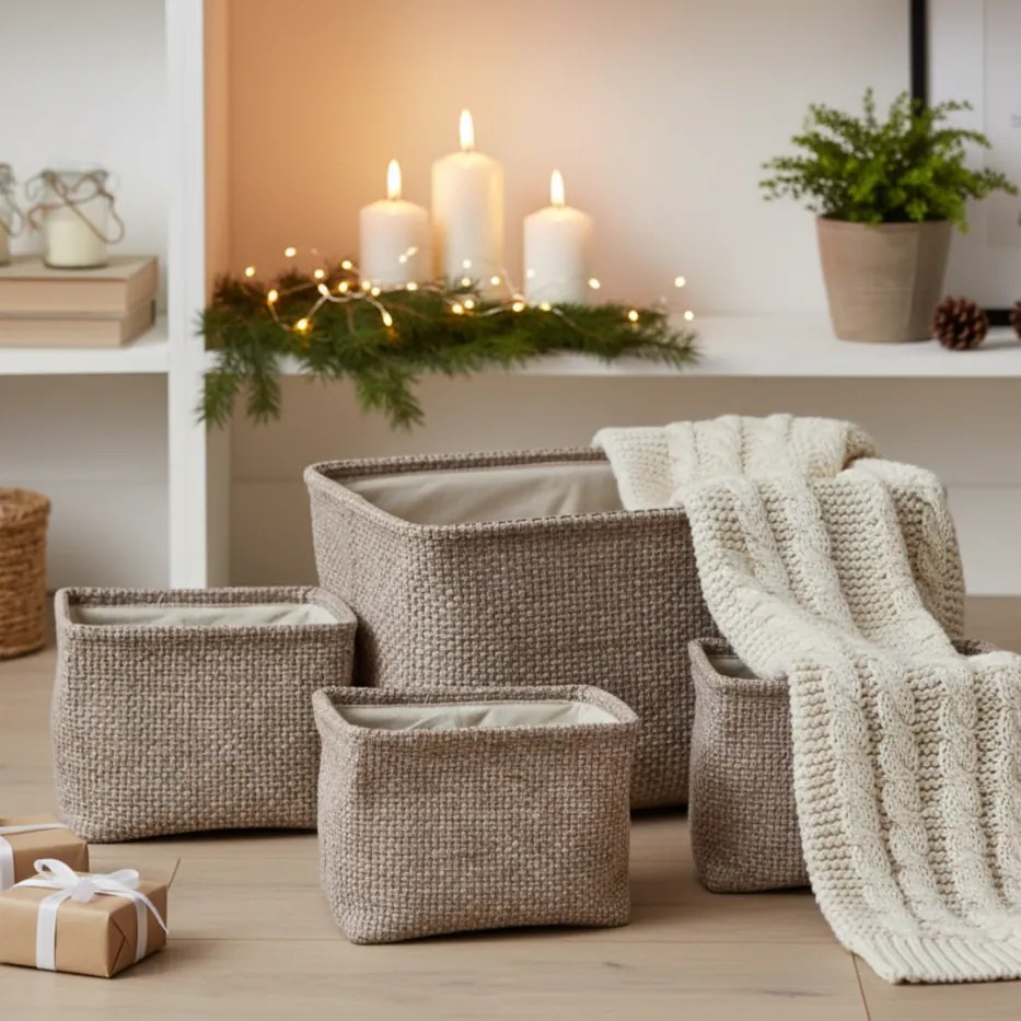 Zestaw koszy do przechowywania, 4 szt.