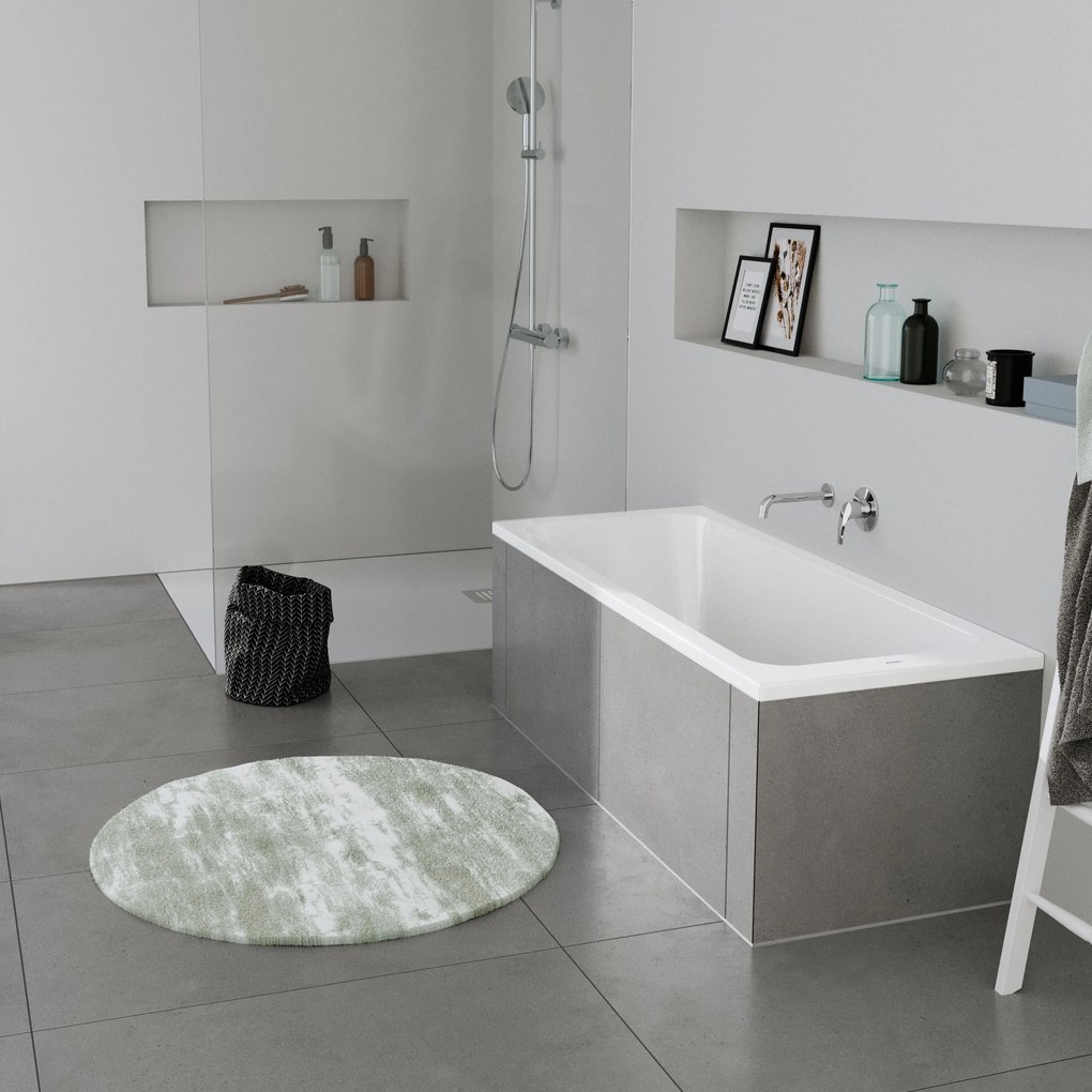 Duravit DuraPecos Rechteck-Badewanne mit einer Rückenschräge