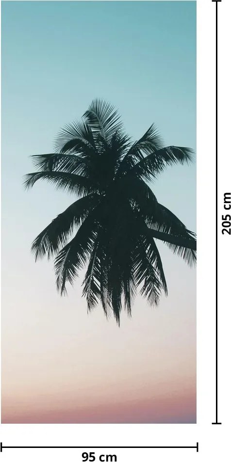 Fototapeta na drzwi - Palma na Bali (95x205cm)