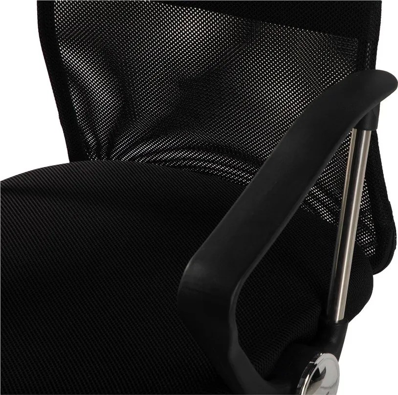 Czarne tapicerowane krzesło biurowe Arco – Bonami Essentials