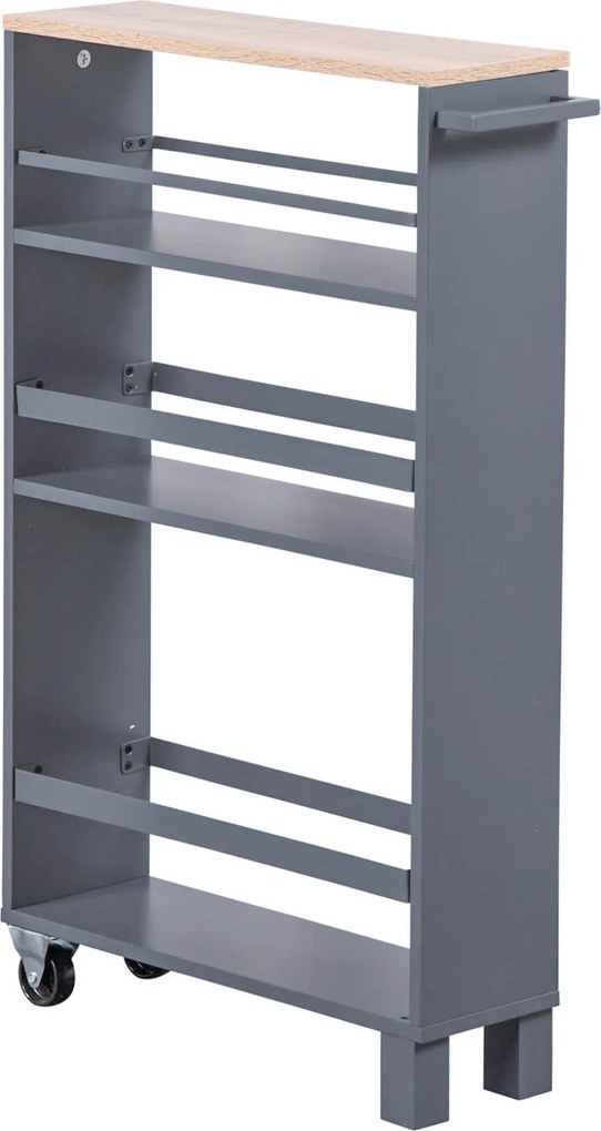 Regał kuchenny, wąski, trzypoziomowy, Kesper