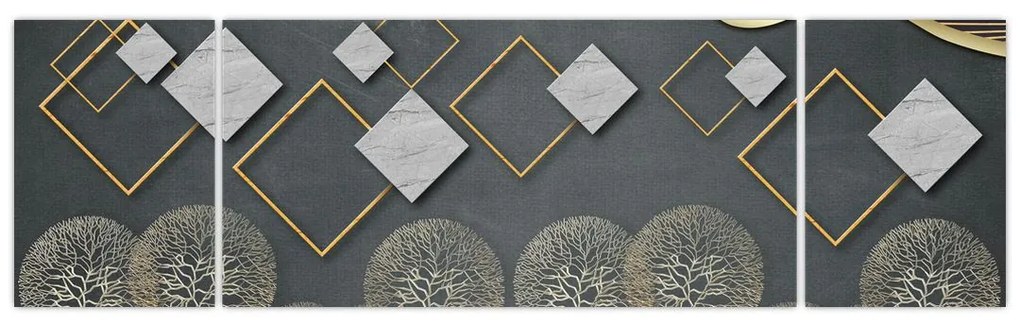 Obraz abstrakcji (170x50 cm)