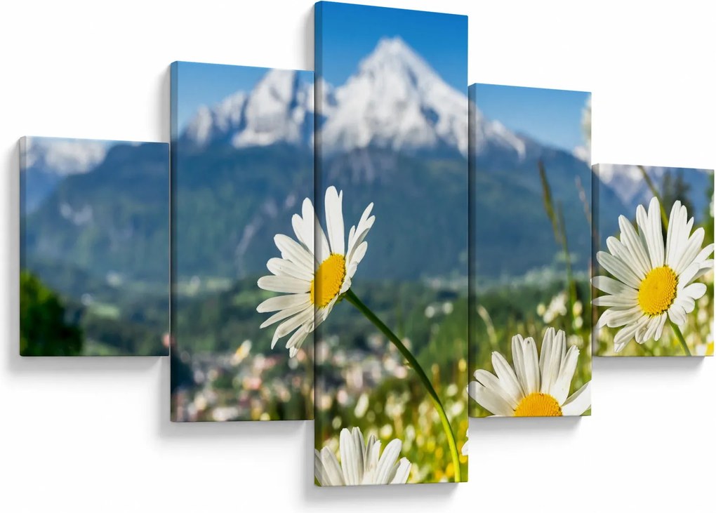 Obraz - Wiosna w Alpach (125x70 cm)