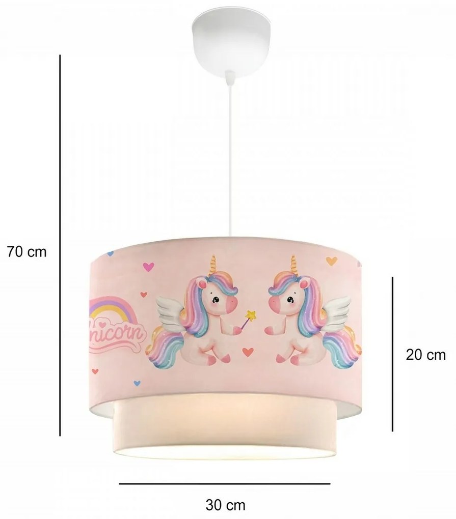 Lampa wisząca 241288 Ponny, różowa