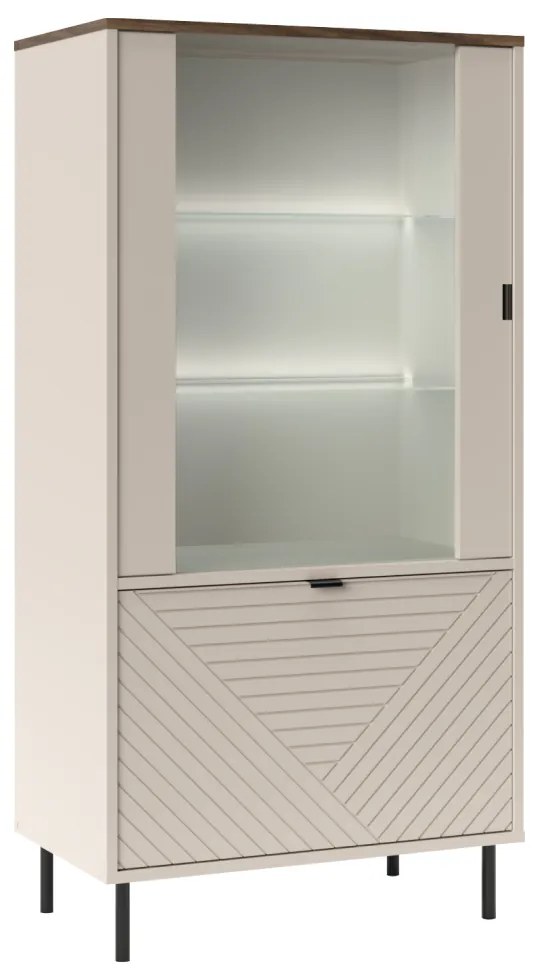 Szafka EYCO 1D1W, kaszmir/dąb castello