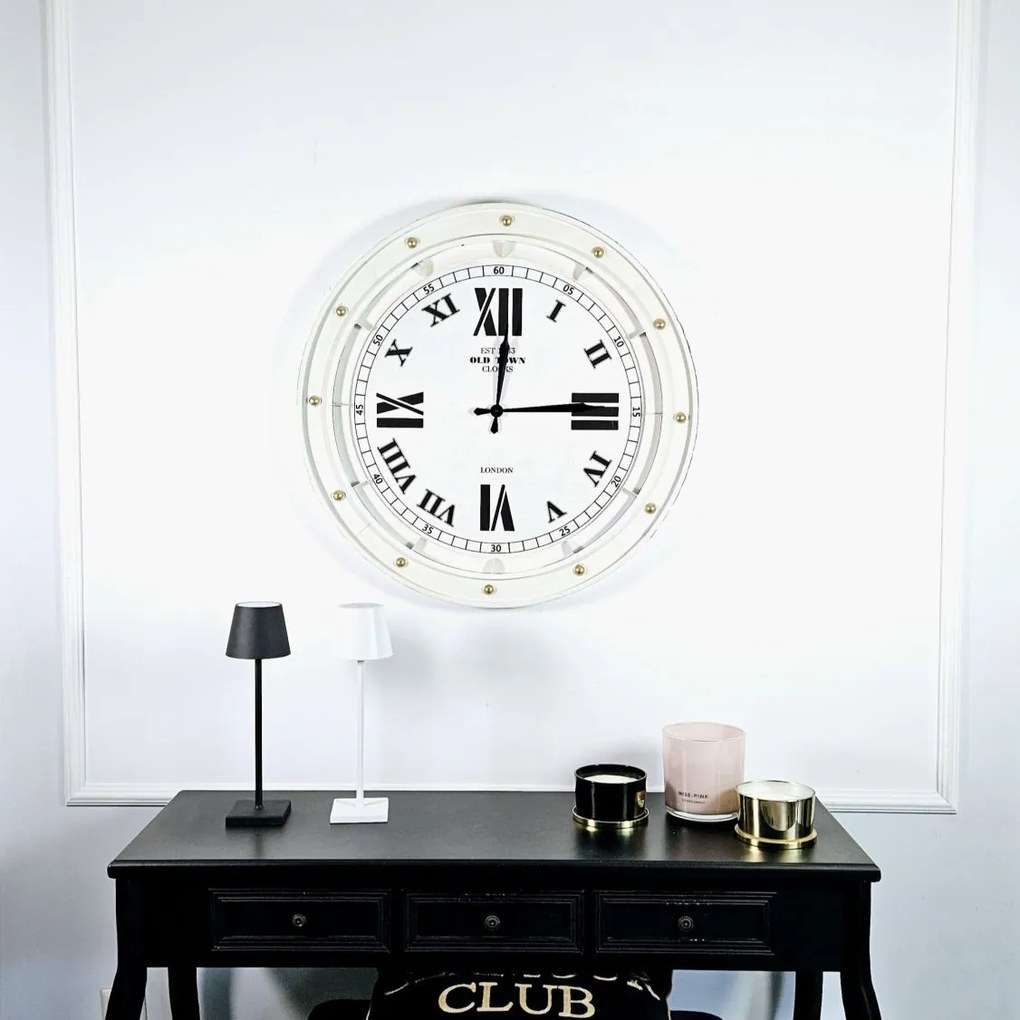 Zegar ścienny w styl rustykalnym,srednica 80cm