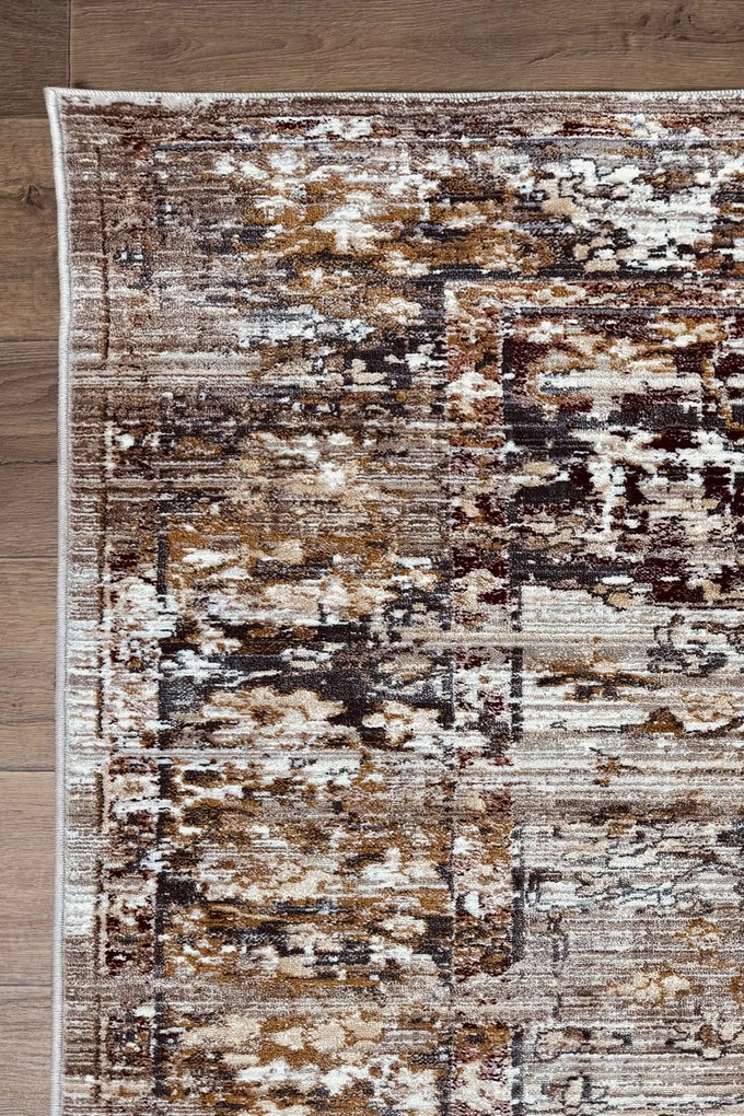 Dywan vintage Vivaldi medalion brązowy 160 cm x 220 cm