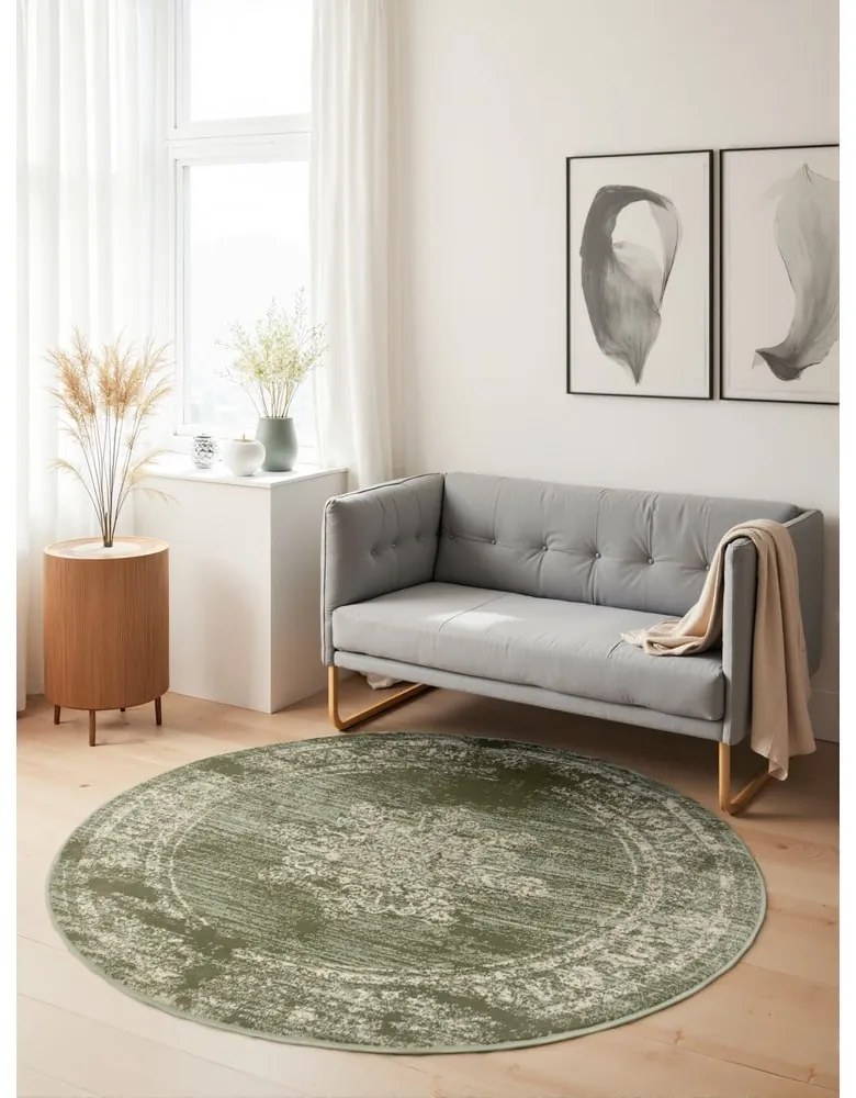 Zielony okrągły dywan ø 120 cm Gloria Lydia – Hanse Home