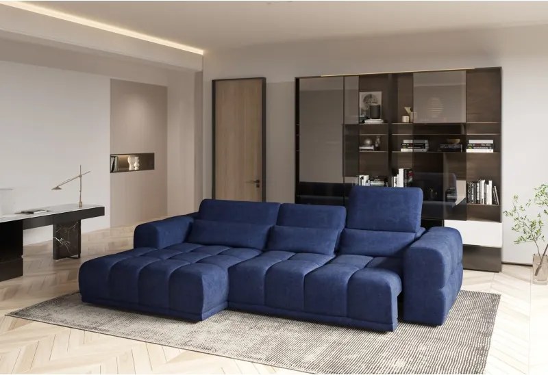 Narożnik LAGOS z elektrycznym wysuwem i regulowanymi zagłówkami WERSAL