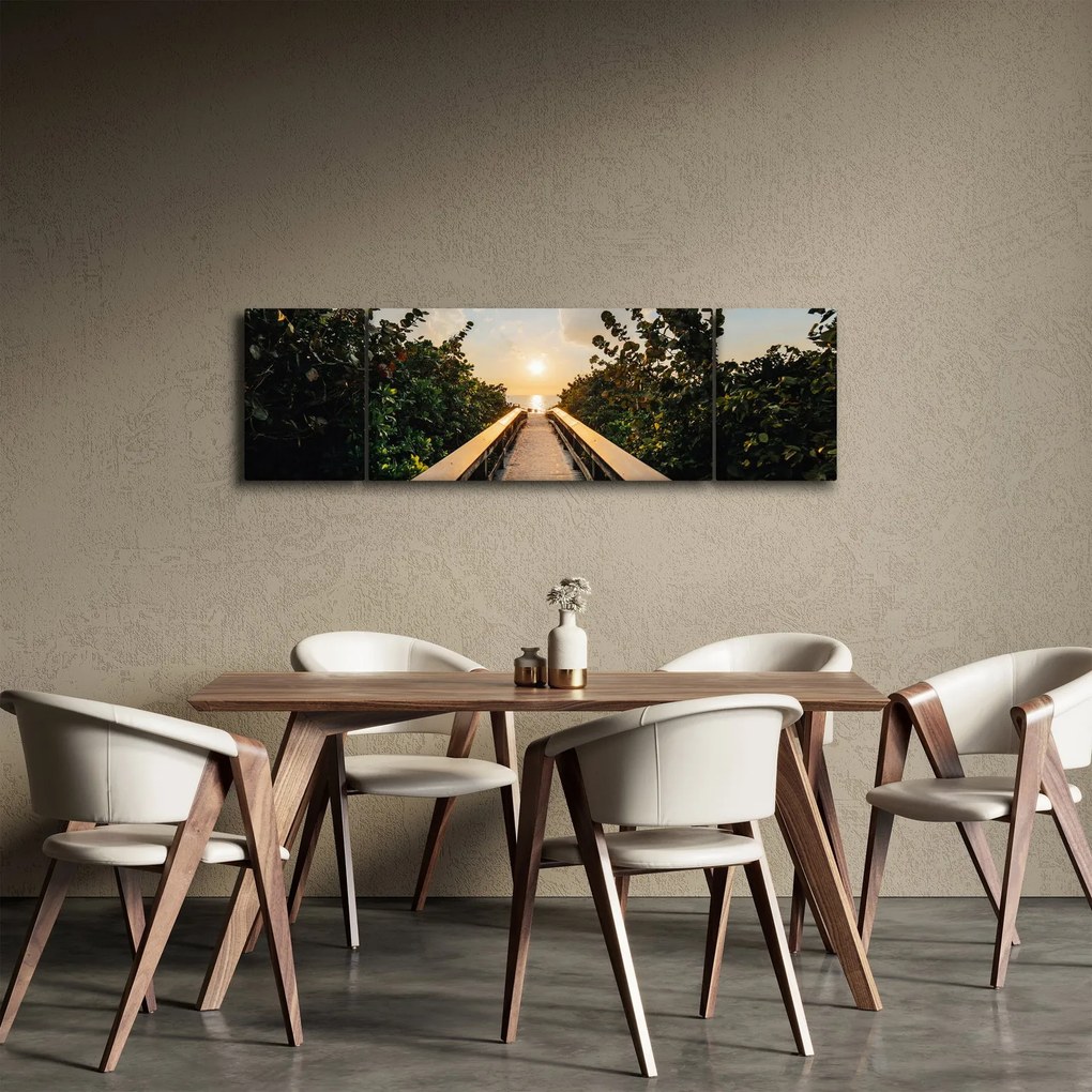Obraz - droga do słońca (170x50 cm)