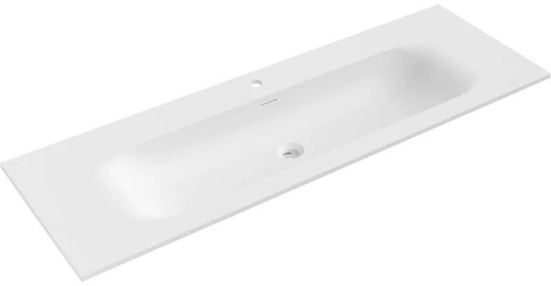 Mexen Vela umywalka wpuszczana w blat 141 x 46,5 cm, biała mat - 25231401