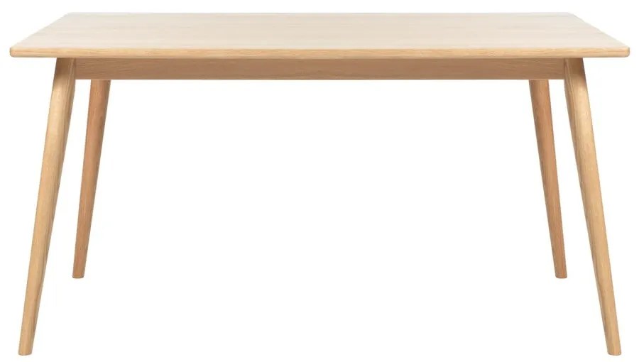 Rozkładany stół z blatem w dekorze dębu w naturalnym kolorze 150x90 cm Barrali – Unique Furniture