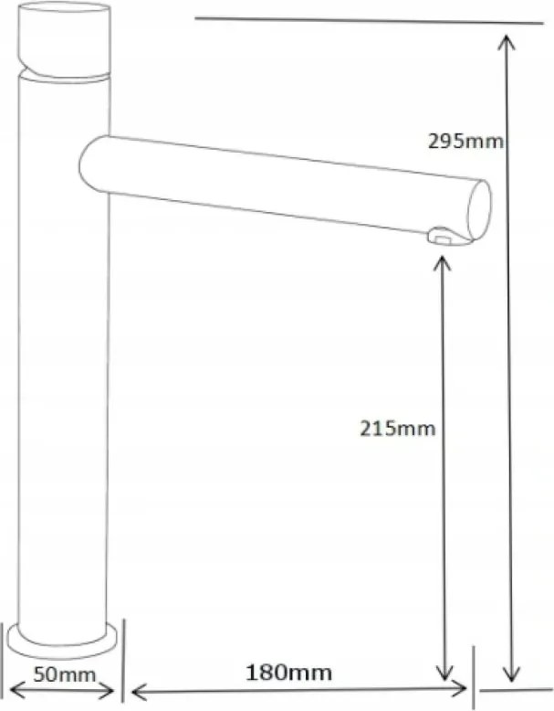Mexen Elba One bateria umywalkowa wysoka, różowo złota - 74111-60