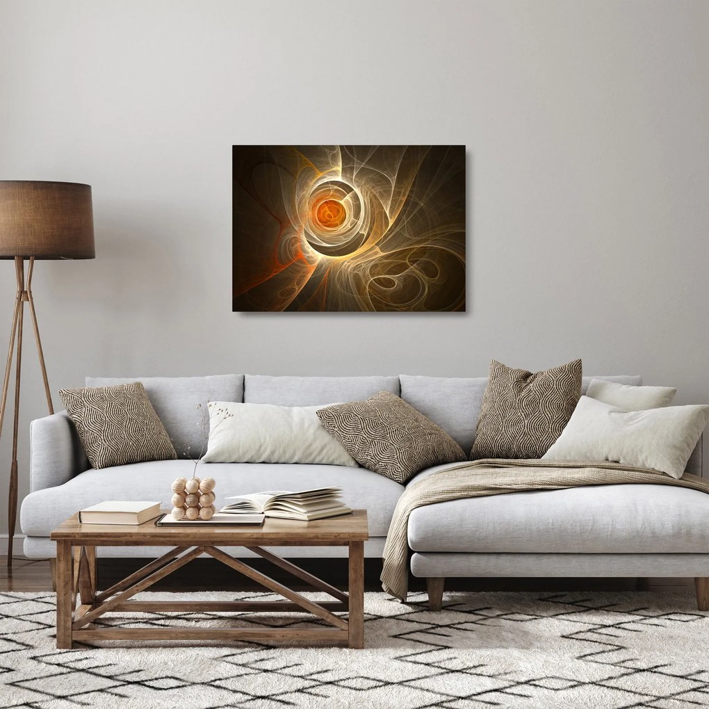 Obraz na szkle - abstrakcja (70x50 cm)