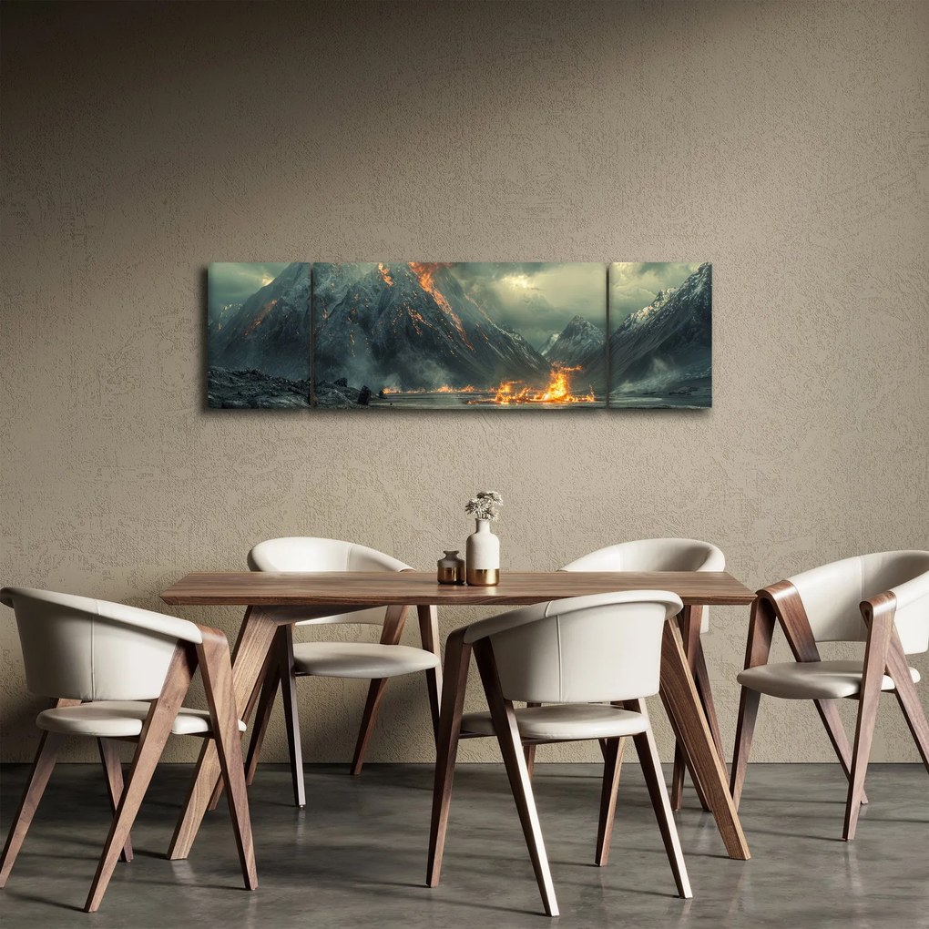 Obraz - Erupcja wulkanu (170x50 cm)