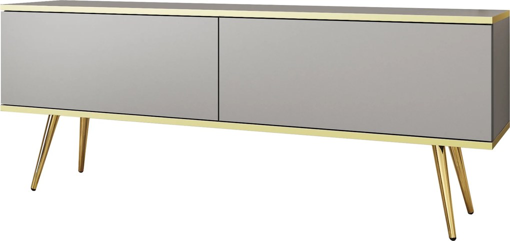 Szafka RTV wisząca VENEZIA 135 cm do Salonu pod Telewizor - Szary