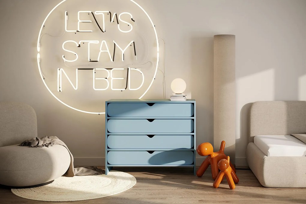 Niko komoda z szufladami Baby Blue