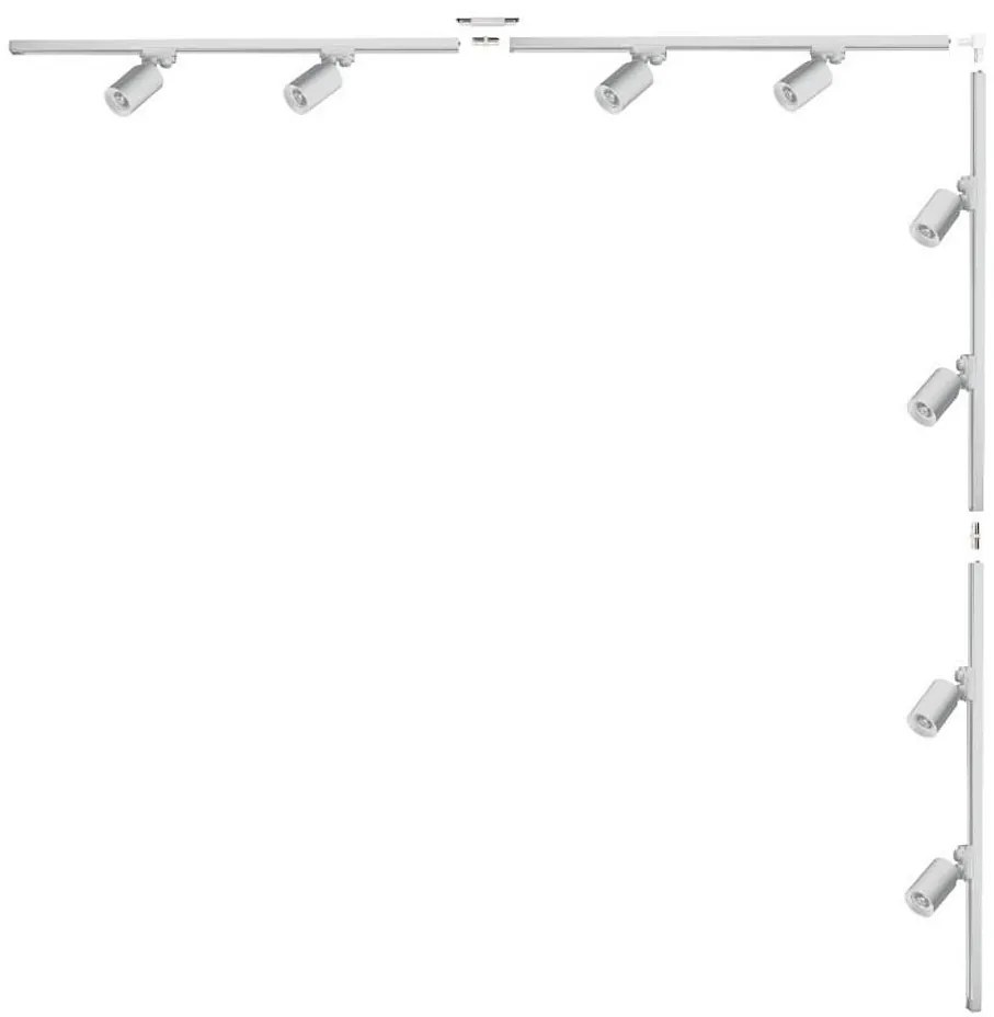 Zuma Line 3585 - Oprawa punktowa do systemu szynowego TORE 8xGU10/35W/230V biała