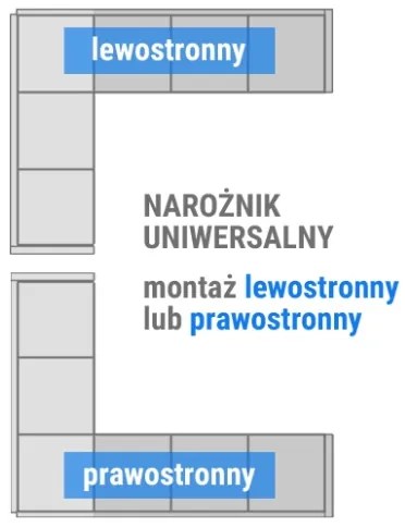 Zestaw mebli ogrodowych narożnik Sztokholm, szary