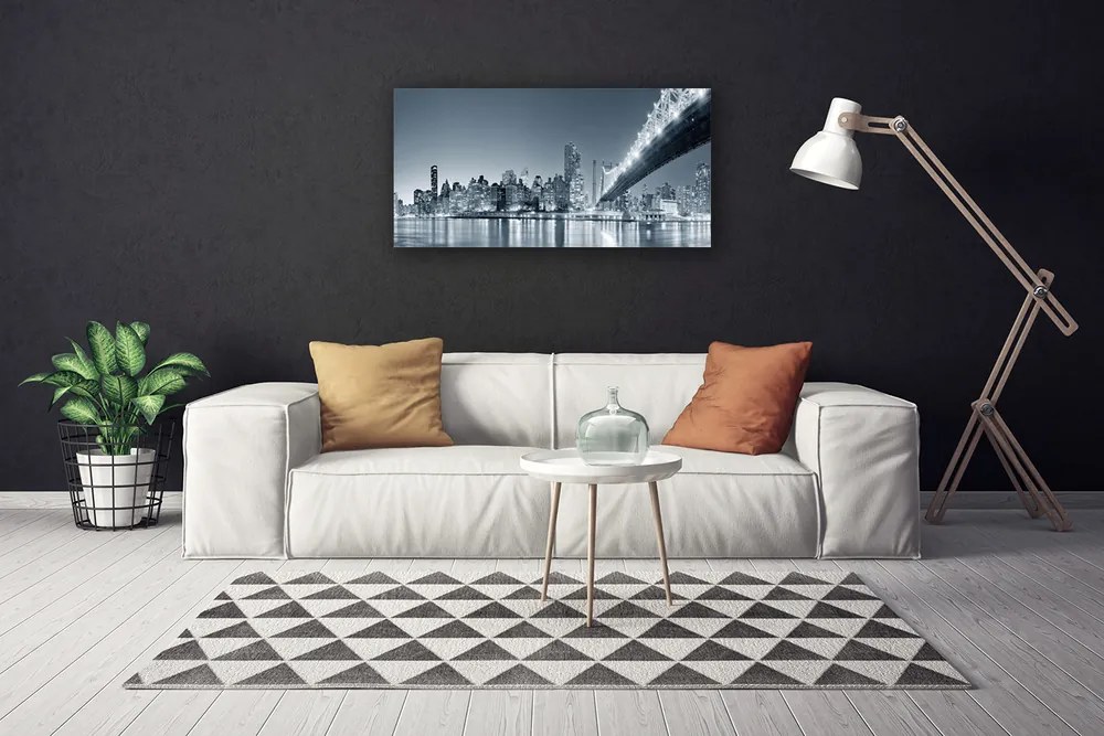 Obraz na płótnie Nocne Światła Wielkiego Mostu