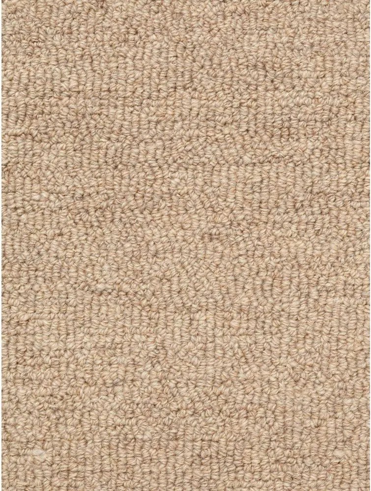 Wełniany okrągły dywan tkany ręcznie w naturalnym kolorze ø 160 cm Puristic Knots – Elle Decoration