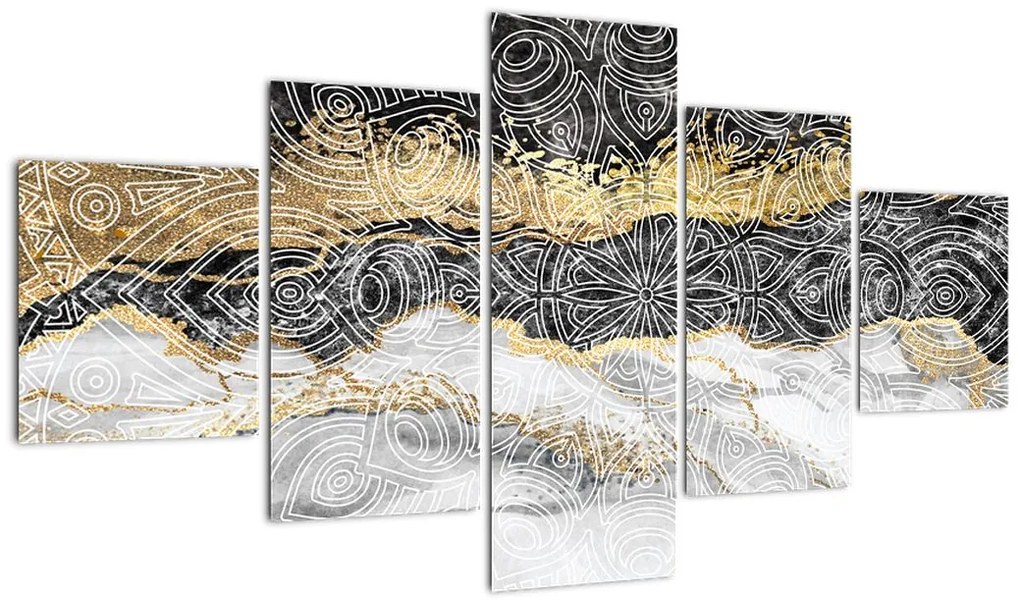 Obraz - Mandala w marmurze (125x70 cm)