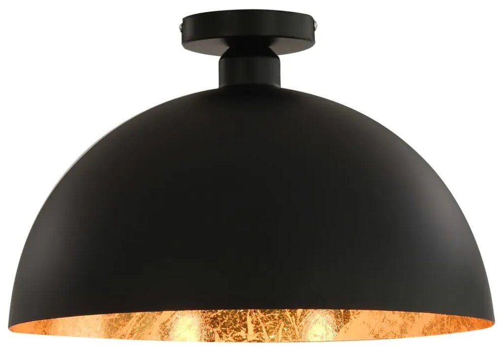 Czarno-złota okrągła lampa sufitowa 2 sztuki - EX157-Elgin