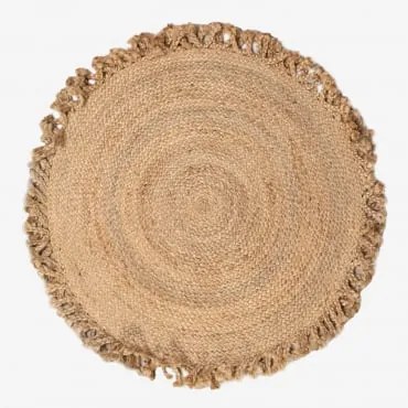 Okrągły Dywan Z Naturalnego Juty Ondes Ø100 Cm - Sklum