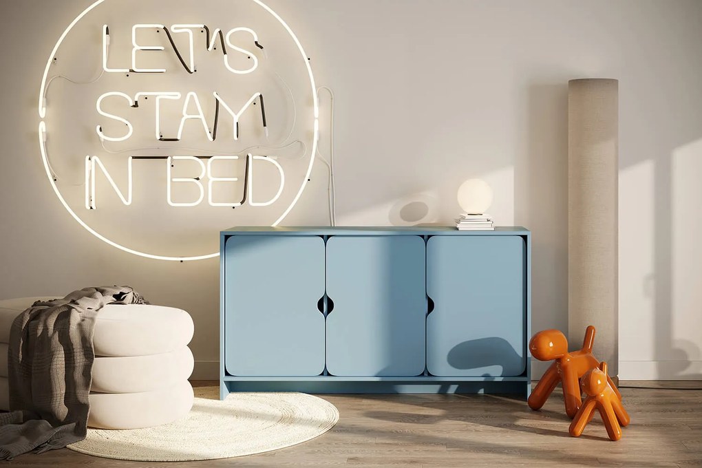 Niko komoda trzydrzwiowa Baby Blue