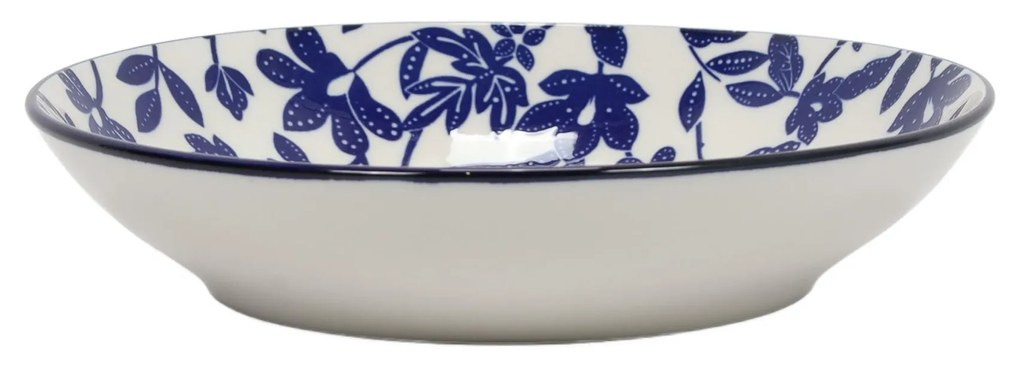 Głęboki talerz do zupy z porcelany MARIA, wzór w kwiaty, Ø 20 cm