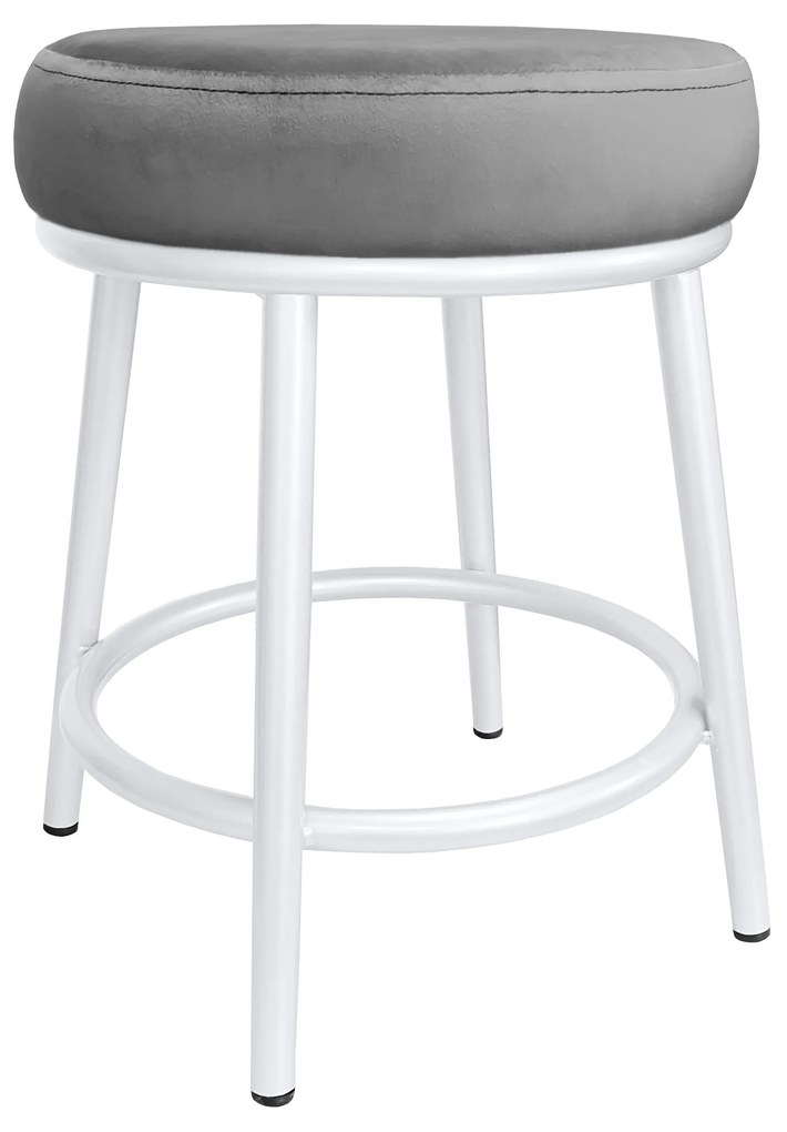 Taboret Ben noga metalowa biała MG17
