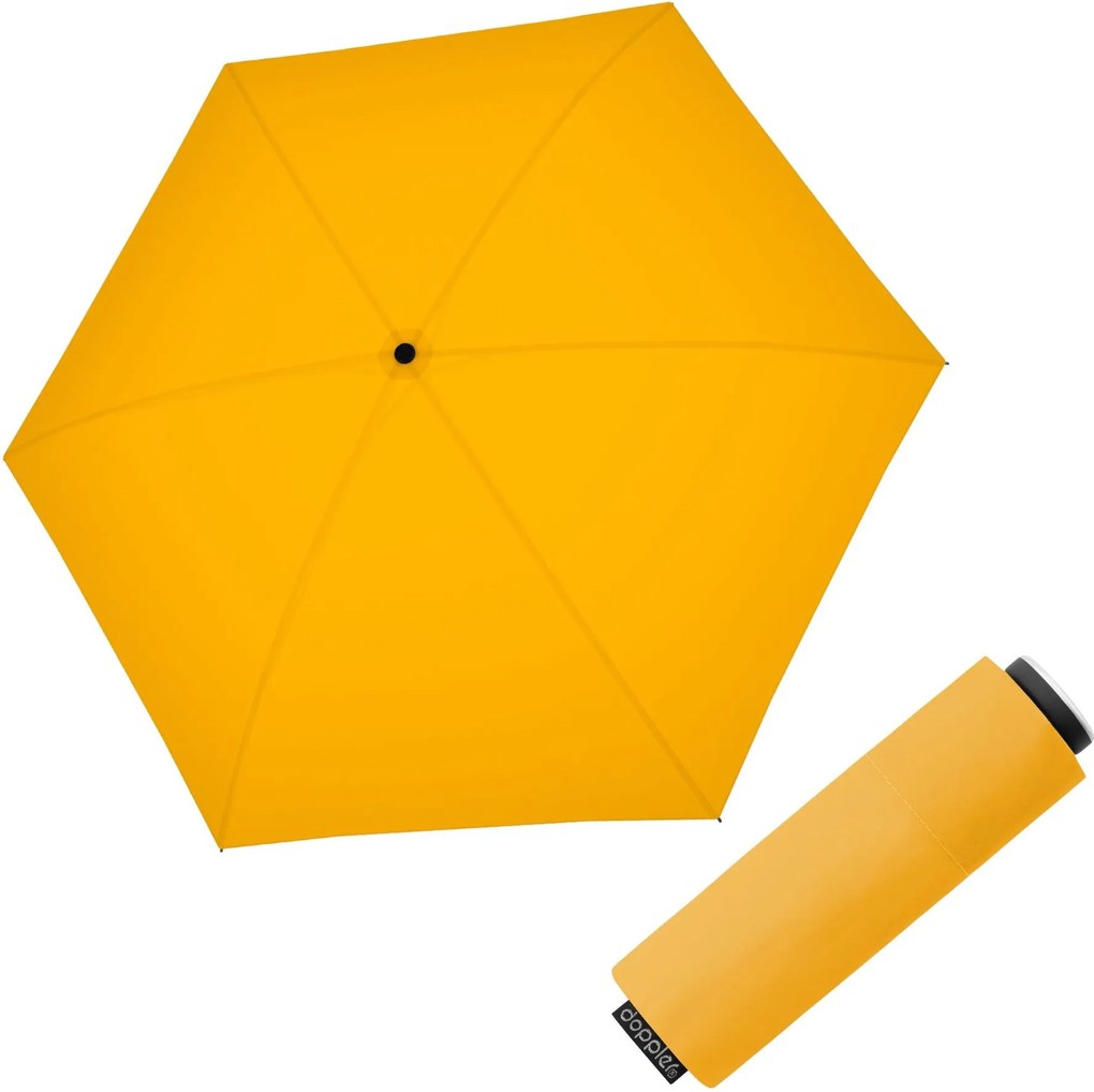 Doppler Fiber Mini Compact Uni Gold Fusion damski składany parasol