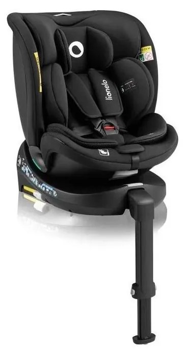 Lionelo - Fotelik obrotowy i-Size 40-150 cm z bazą NAVY czarny