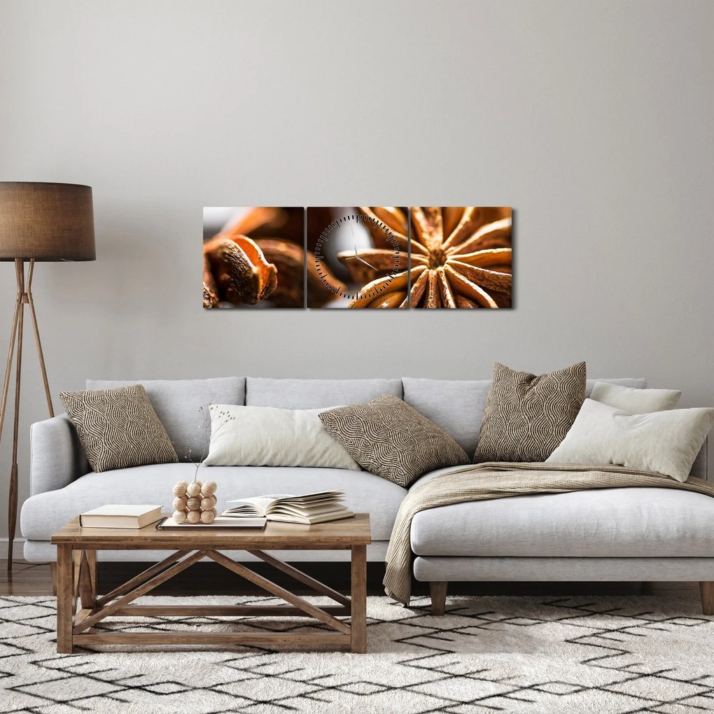 Obraz - Anyż (z zegarem) (90x30 cm)