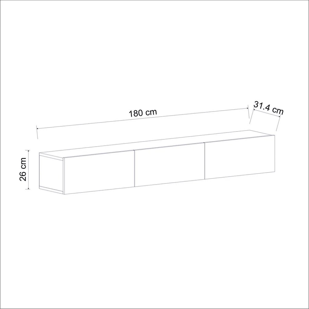 Stolik pod telewizor Terra White