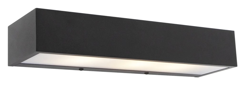 Designerska Kinkiet podłużny czarny 35 cm - Houx