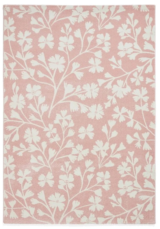 Jasnoróżowy dywan 120x170 cm Grace Floral – Catherine Lansfield